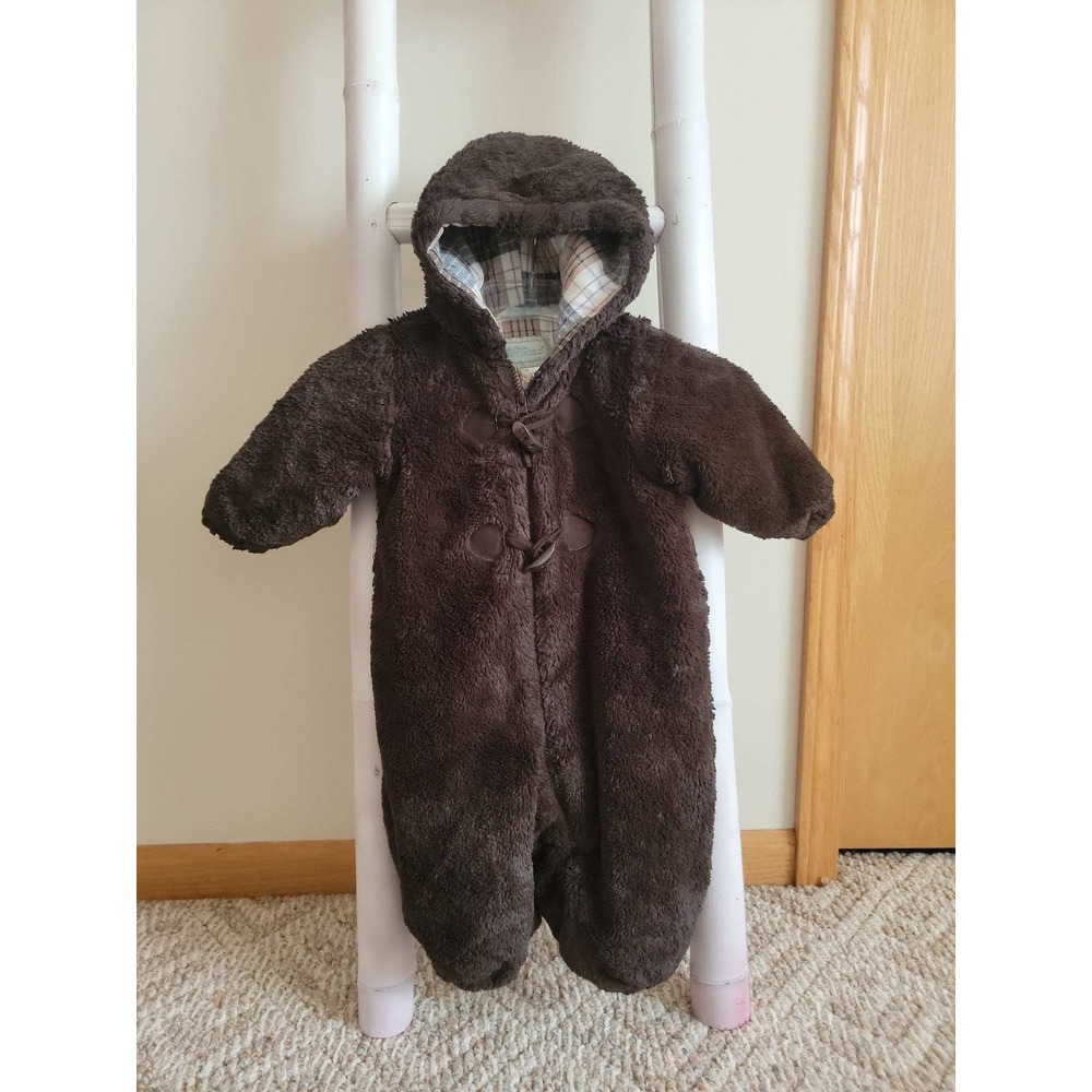 La Petite Rothschild Warm Bear Onesie with Mittens